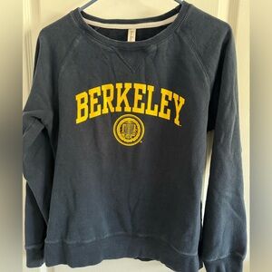 UC Berkeley Navy Crewneck Sweatshirt with Gold Logo Women's Size Medium